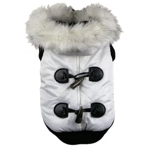 Pet Life 3WHXS White Winter White Fashion Parka - XS, Pet Life, Mfr#: 3WHXS